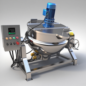 High-Capacity Tastech TST-EJK300L Heat Resistant Jacketed Industrial Cooking Pot for Food Factory Catering