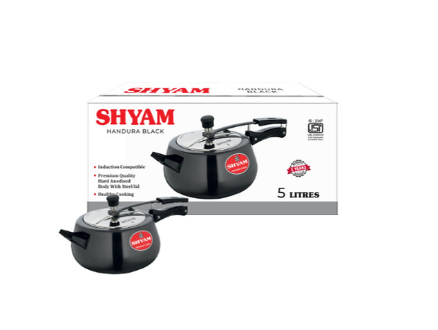 Handura Hard Anodised Pressure Cooker with Induction Base