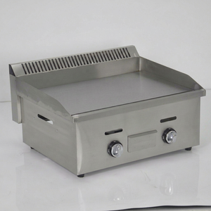 Heavy Duty Stainless Steel Gas Griddle Dual Burners Flat Top Cooker Rapid Heating Smokeless Commercial Catering SURPASS JXP-R718