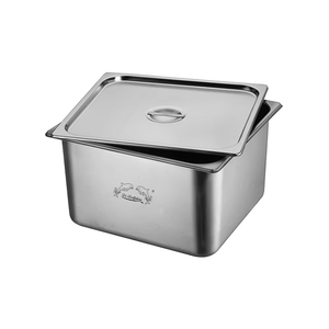 Factory Supply Restaurant Catering Gn Pan Double Lid Stainless Steel Metal Food Pan With Custom